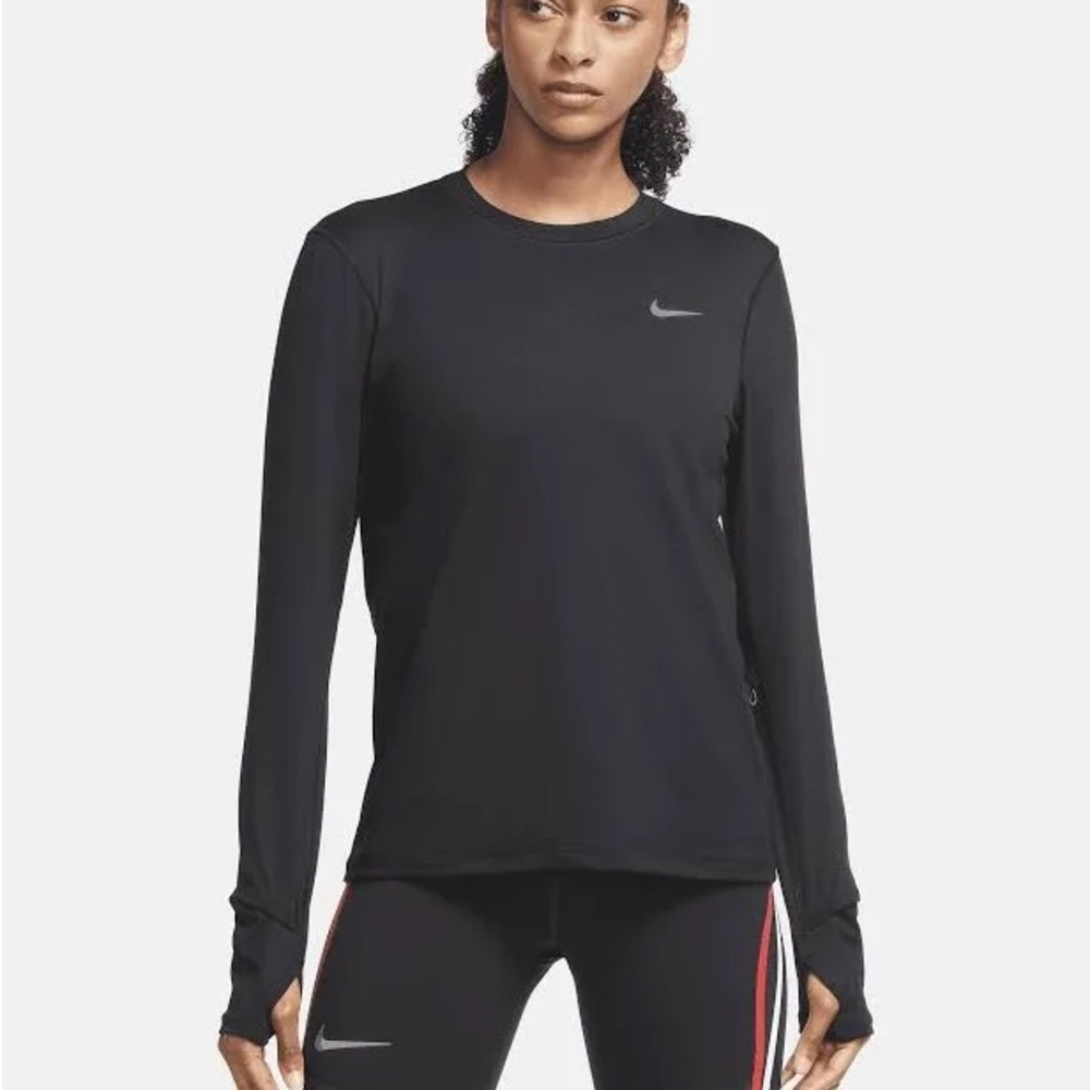 Black Nike Women's Dri-fit Element Running Shirt , Size Small, NWT